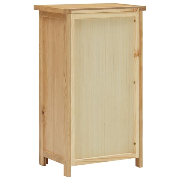vidaXL Skåp 45x32x85 cm massiv ek Brun