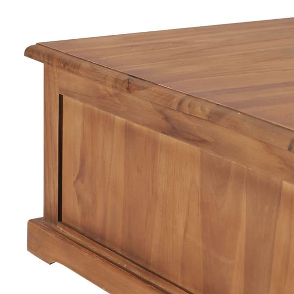 vidaXL Soffbord 68x68x30 cm massiv teak Brun