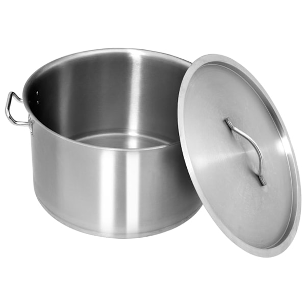vidaXL Gryta 44 L 45x28 cm rostfritt stål Silver