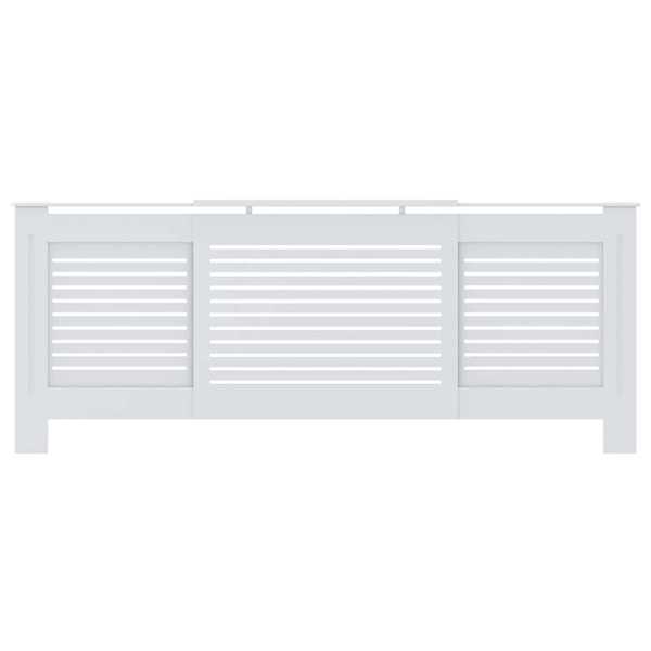 vidaXL Elementskydd MDF vit 205 cm Vit