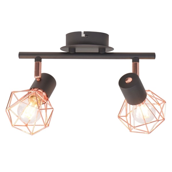 vidaXL Taklampa med 2 LED-filamentlampor 8 W multifärg
