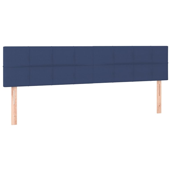 vidaXL Ramsäng med madrass blå 160x200 cm tyg Blå