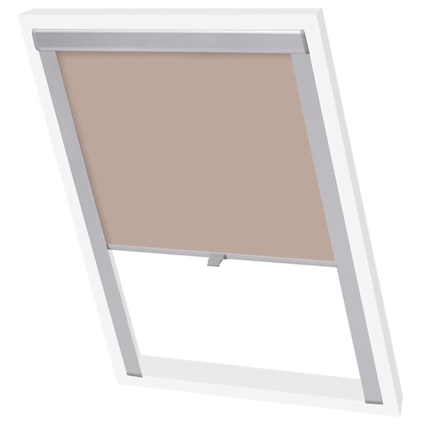 vidaXL Mörkläggande rullgardin beige MK08 Beige