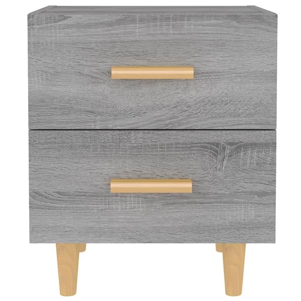 vidaXL Sängbord grå sonoma 40x35x47,5 cm Grå