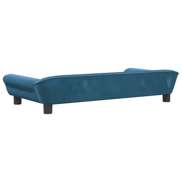 vidaXL Hundbädd blå 100x50x21 cm sammet Blå