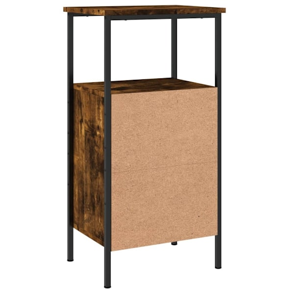 vidaXL Sängbord 2 st rökfärgad ek 41x31x80 cm konstruerat trä Brun