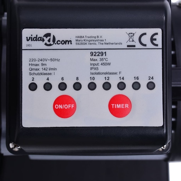 vidaXL Sandfilterpump 450 W 25 L Blå