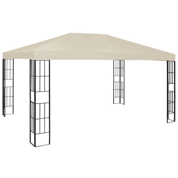 vidaXL Paviljong 3x4 m gräddvit Creme