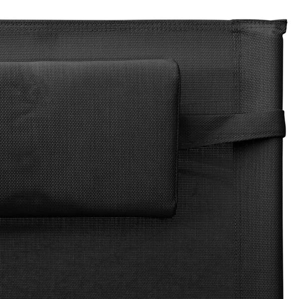 vidaXL Solstolar 2 st textilen svart och grå Svart