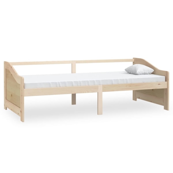 vidaXL Dagbädd 3-sits massiv furu 90x200 cm Brun