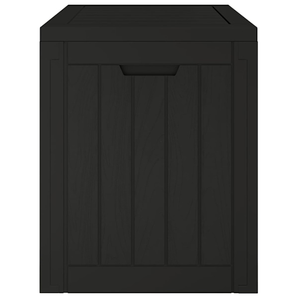 vidaXL Dynbox svart 55,5x43x53 cm polypropen Svart