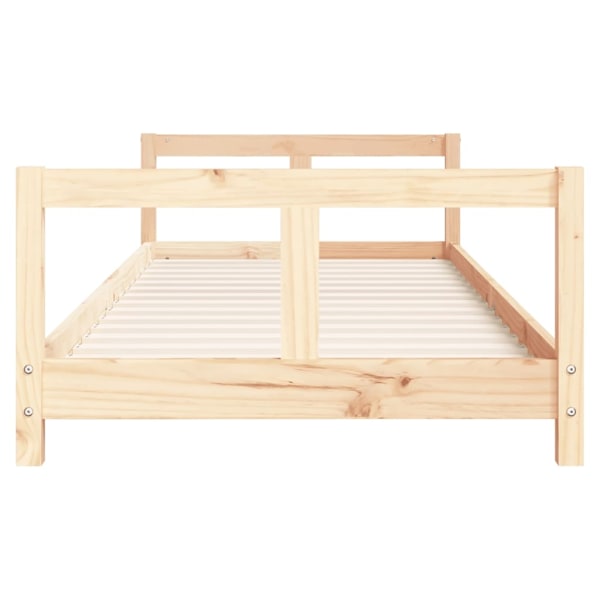 vidaXL Sängram för barnsäng 80x200 cm massiv furu Brun