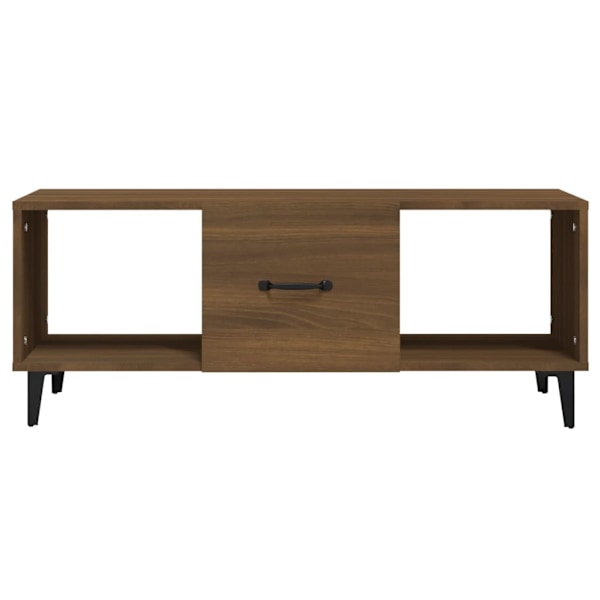 vidaXL Soffbord brun ek 102x50x40 cm konstruerat trä Brun