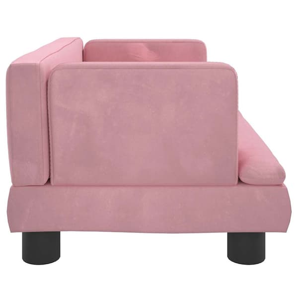 vidaXL Hundbädd rosa 60x40x30 cm sammet Rosa
