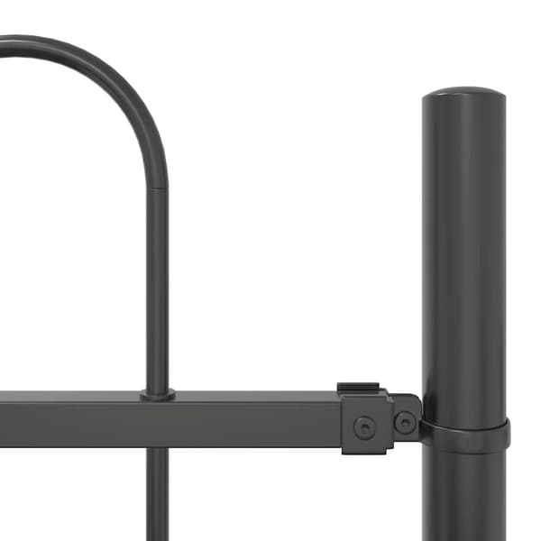 vidaXL Trädgårdsstängsel 7 pcs Grå 11,9 x 0,8 m Pulverlackerad stål Grå