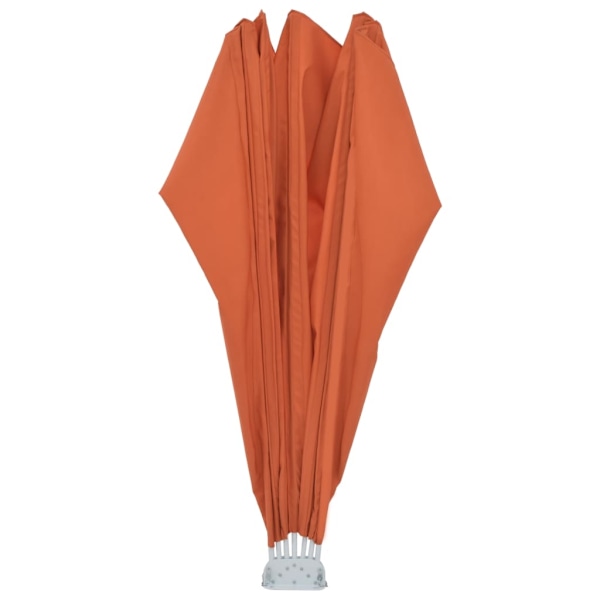 vidaXL Sidomarkis för terrass terrakotta 160 cm Brun