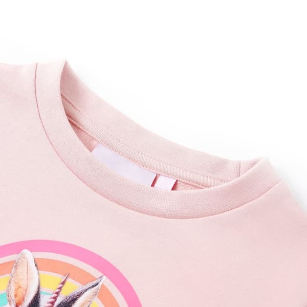 vidaXL Barntröja ljus rosa 92 Rosa