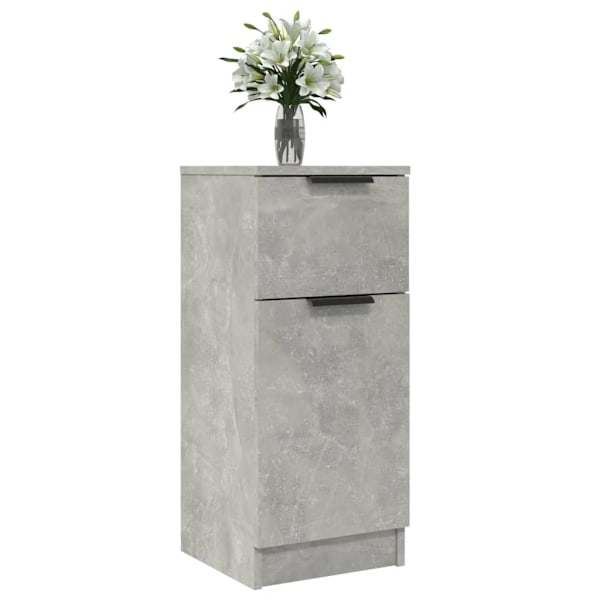 vidaXL Byrå betonggrå 30x30x70 cm konstruerat trä Grå