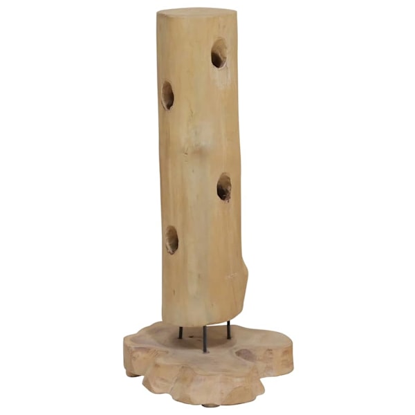 vidaXL Vinställ för 8 flaskor 40x30x80 cm massiv teak Brun