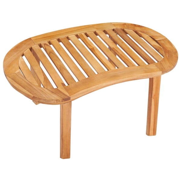 vidaXL Soffbord 90x50x45 cm massiv teak Brun