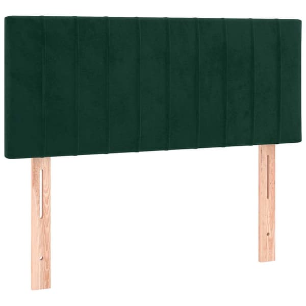 vidaXL Sänggavel grön 100x5x78/88 cm sammet Grön