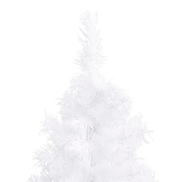 vidaXL Plastgran för hörn vit 150 cm PVC Vit