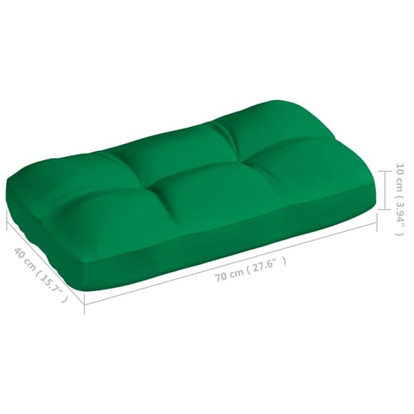 vidaXL Dynor till pallsoffa 2 st grön Grön