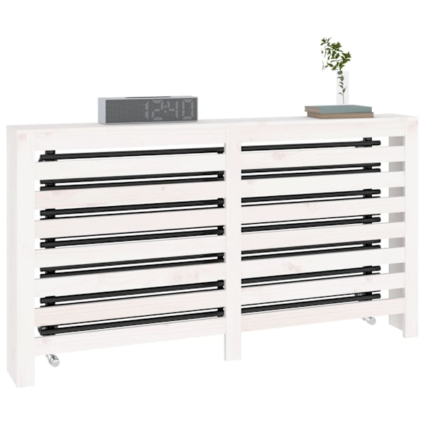 vidaXL Elementskydd vit 153x19x84 cm massiv furu Vit