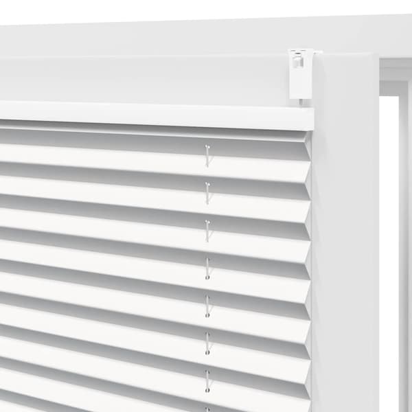 vidaXL Plisségardin 60x125 cm vit Vit