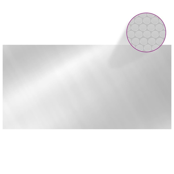 vidaXL Poolskydd silver 975x488 cm PE Silver