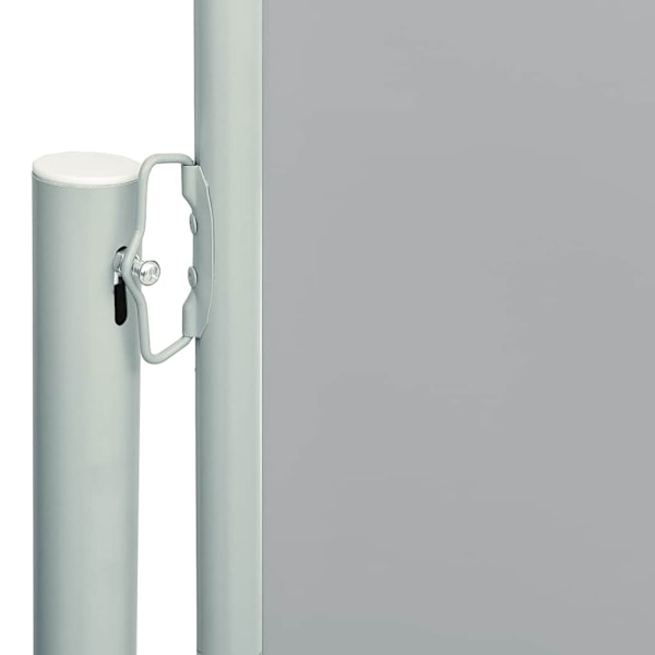 vidaXL Infällbar sidomarkis 200x600 cm grå grå