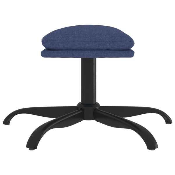 vidaXL Fotpall blå 60x60x36 cm tyg Blå