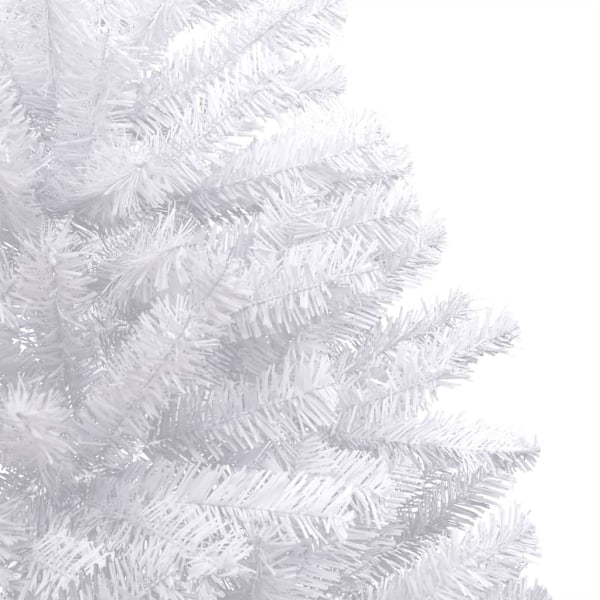 vidaXL Plastgran med snö gångjärn 120 cm Vit