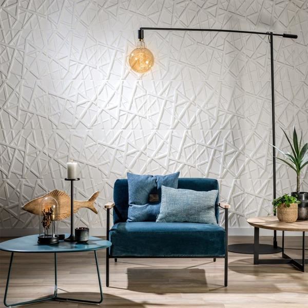 WallArt 3D Väggpaneler 24 st GA-WA26 olivia Vit