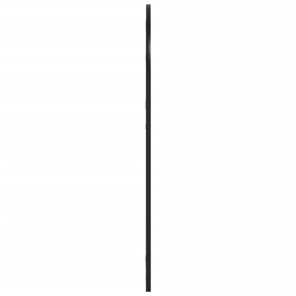 vidaXL Väggspegel svart 60x90 cm bågformad järn Svart