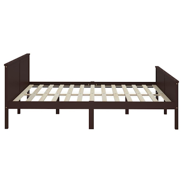 vidaXL Sängram honungsbrun massiv furu 200x200 cm Brun