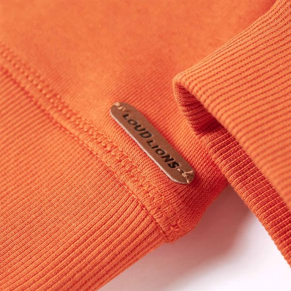 vidaXL Tröja för barn mörk orange 128 Orange