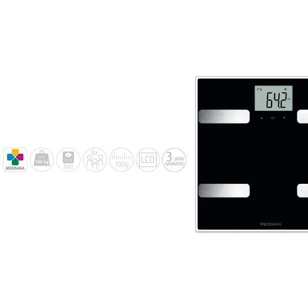 Medisana Kroppsanalysvåg BS A41 Connect svart Svart