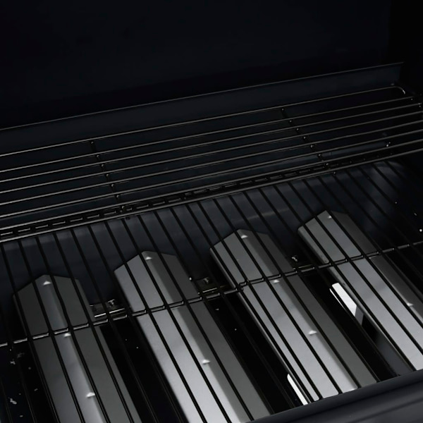 vidaXL Gasolgrill 4+1 kokzoner svart Svart
