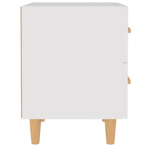 vidaXL Sängbord vit 40x35x47,5 cm Vit