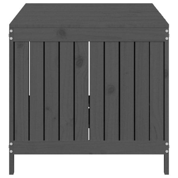 vidaXL Dynbox grå 147x68x64 cm massiv furu Grå