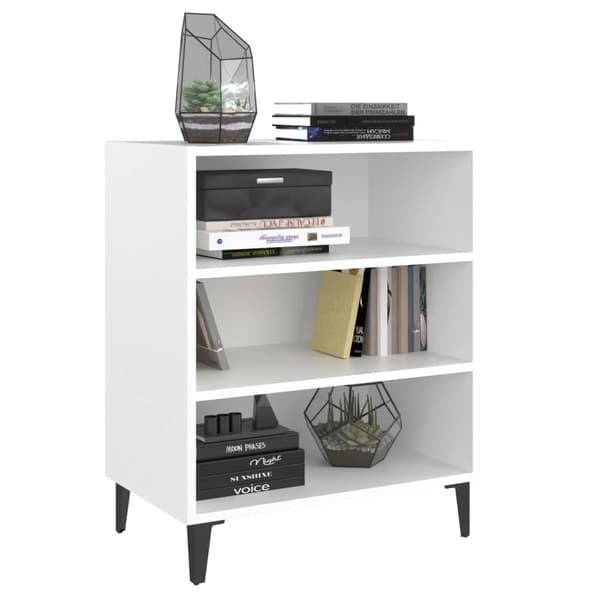 vidaXL Förvaringshylla vit 57x35x70 cm konstruerat trä Vit