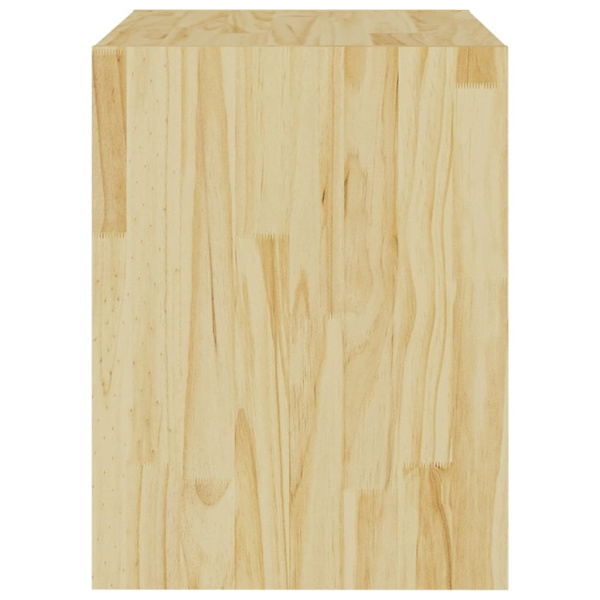 vidaXL Sängbord 40x30,5x40 cm massiv furu Brun