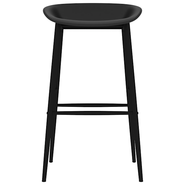 vidaXL Bargrupp 7 delar vit och svart Vit
