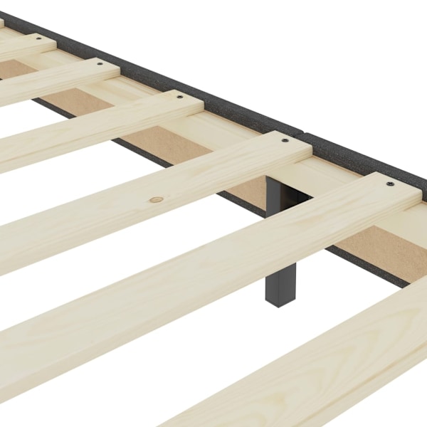 vidaXL Ramsäng grå tyg 80x200 cm grå