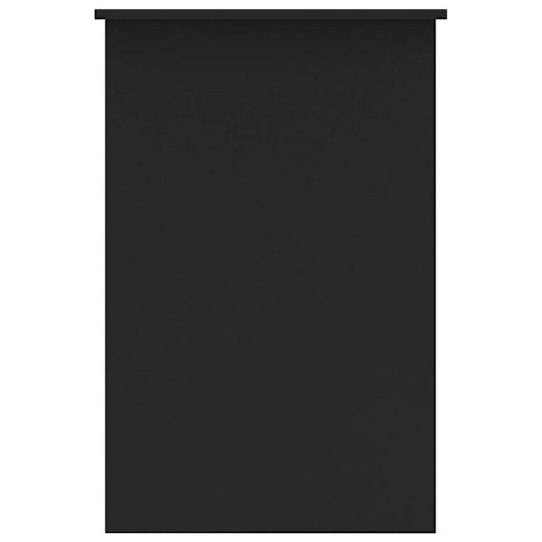 vidaXL Skrivbord svart 100x50x76 cm konstruerat trä Svart