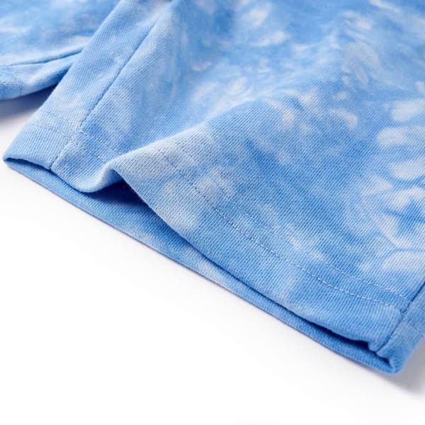 vidaXL Barnshorts med snöre mjuk blå 128 Blå
