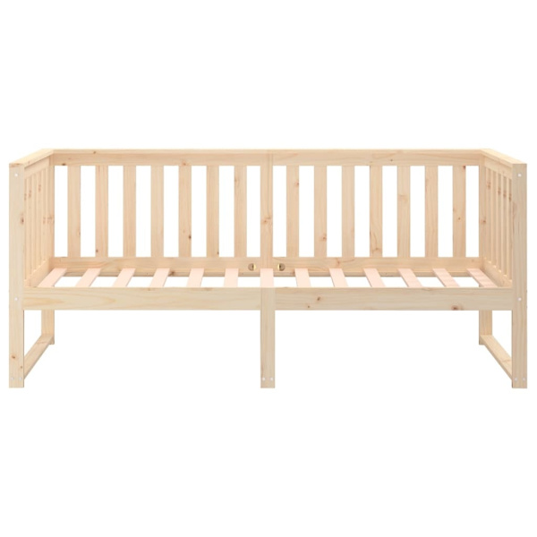 vidaXL Dagbädd 75x190 cm massivt furu Brun