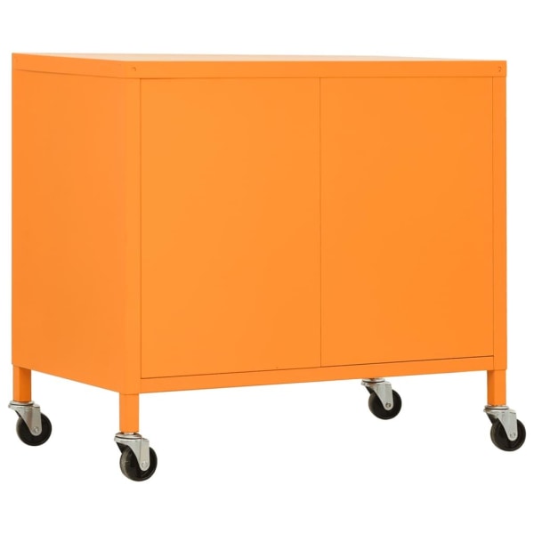 vidaXL Förvaringsskåp orange 60x35x56 cm stål Orange