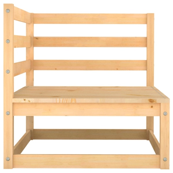 vidaXL Loungegrupp 5 delar massiv furu Brun